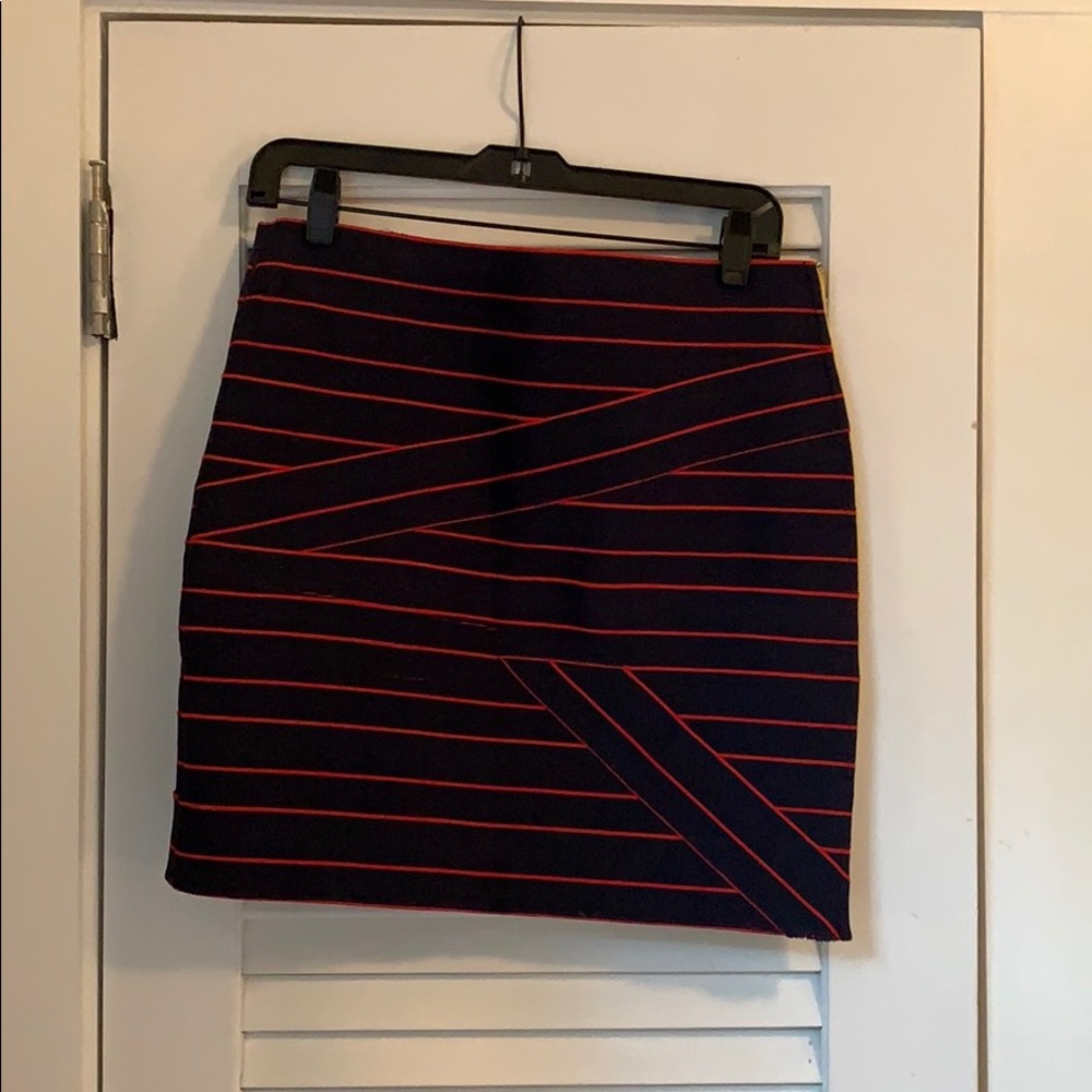 Bandage-style mini skirt